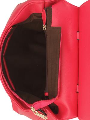 pink faux leather handbag - 9704355 - Standard Image - 3