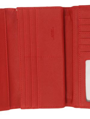 red textured faux leather wallet - 9704403 - Standard Image - 3