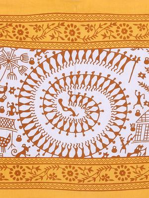 pure cotton 1 double bed sheet with 2 pillow cover - 9706150 - Standard Image - 3