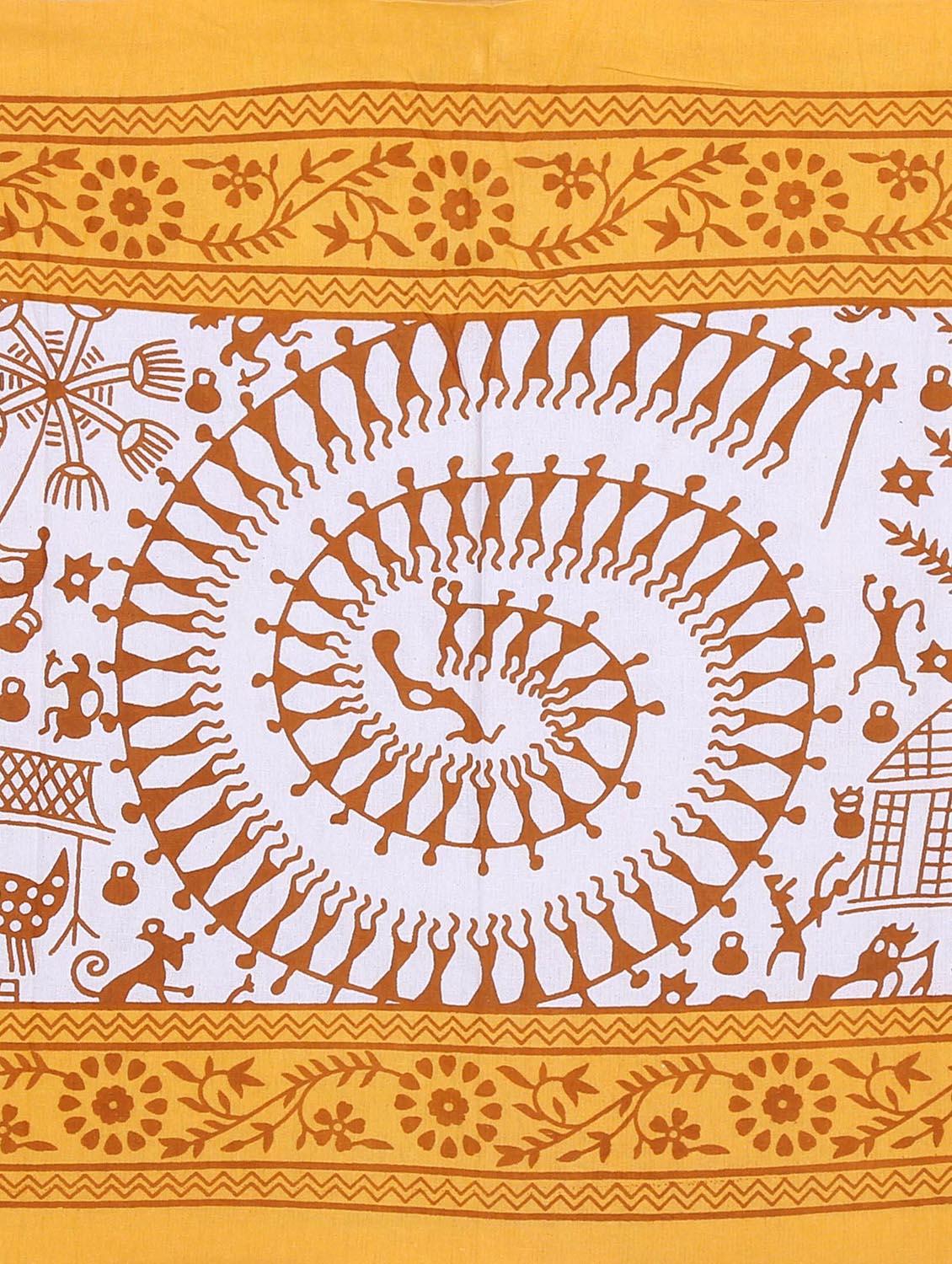 pure cotton 1 double bed sheet with 2 pillow cover - 9706150 - Zoom Image - 3