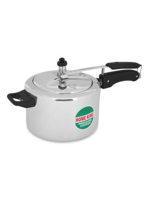Homeking Silver Aluminum Gas Tandoor And Pressure Cooker combo, 5 litres - 9721870 - Standard Image - 3