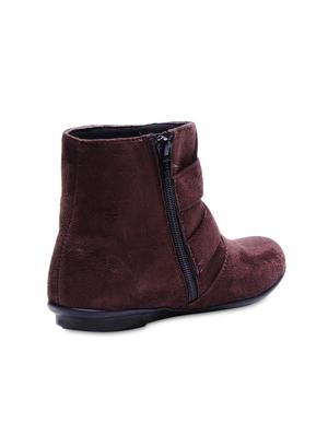 brown buckled suede ankle boots - 9728196 - Standard Image - 3