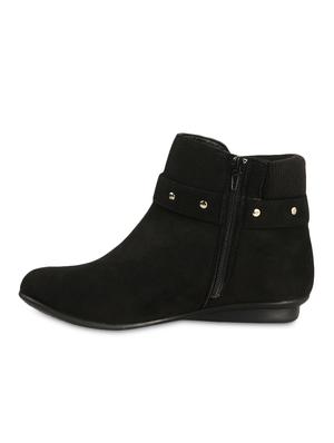 black suede buckled ankle boots - 9728210 - Standard Image - 3