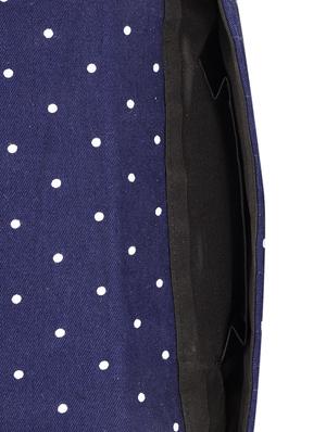 navy blue polka dotted textured sling bag - 9742770 - Standard Image - 3