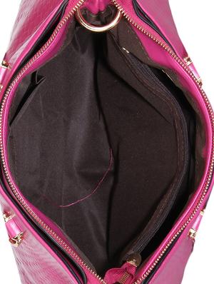 pink leatherette handheld bag - 9753585 - Standard Image - 3