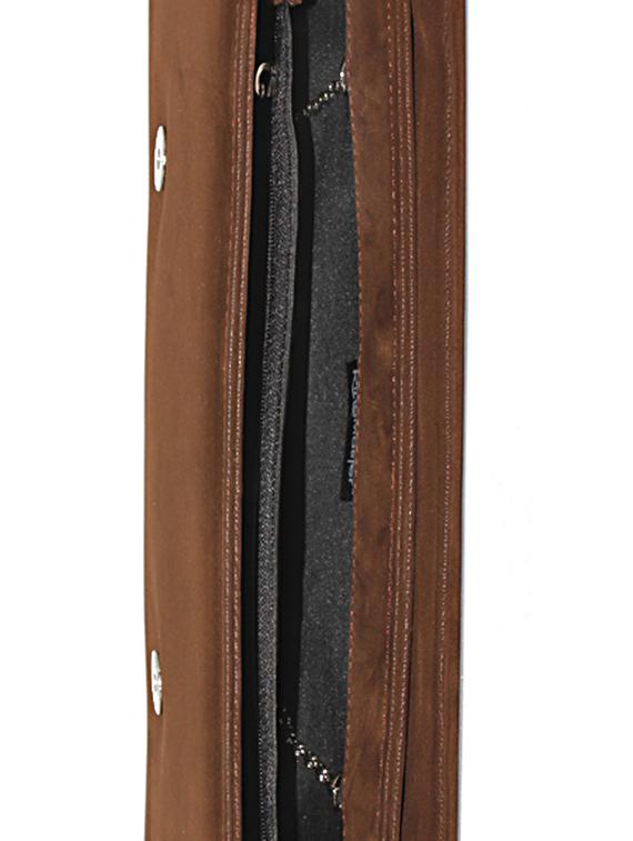 brown graphic printed clutch - 9758321 - Zoom Image - 3
