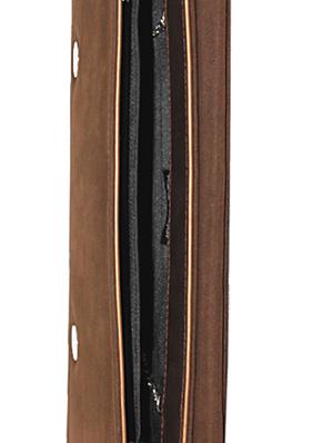 brown graphic printed clutch - 9758326 - Standard Image - 3