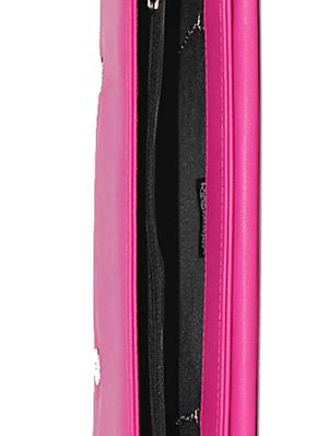 pink graphic printed clutch - 9758331 - Standard Image - 3