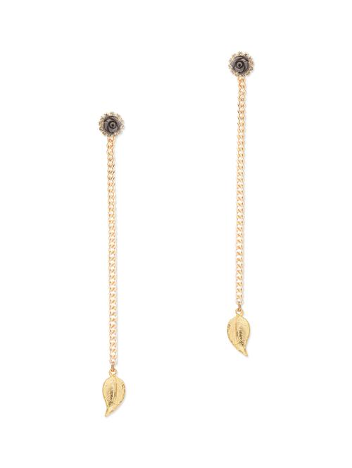 flower studded mismatch earrings - 9761933 - Standard Image - 1