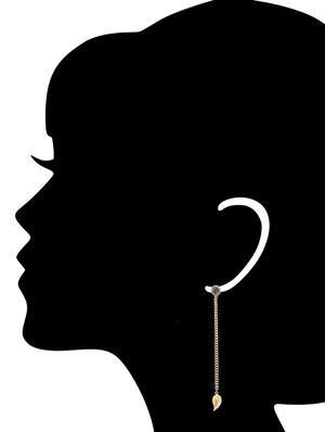 flower studded mismatch earrings - 9761933 - Standard Image - 3