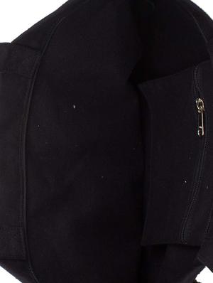 black and gold canvas printed shoulder bag - 9767220 - Standard Image - 3