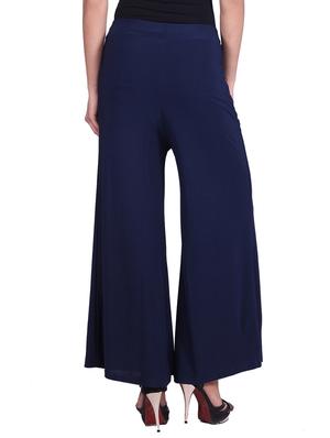 navy blue chiffon palazzo - 9784794 - Standard Image - 3