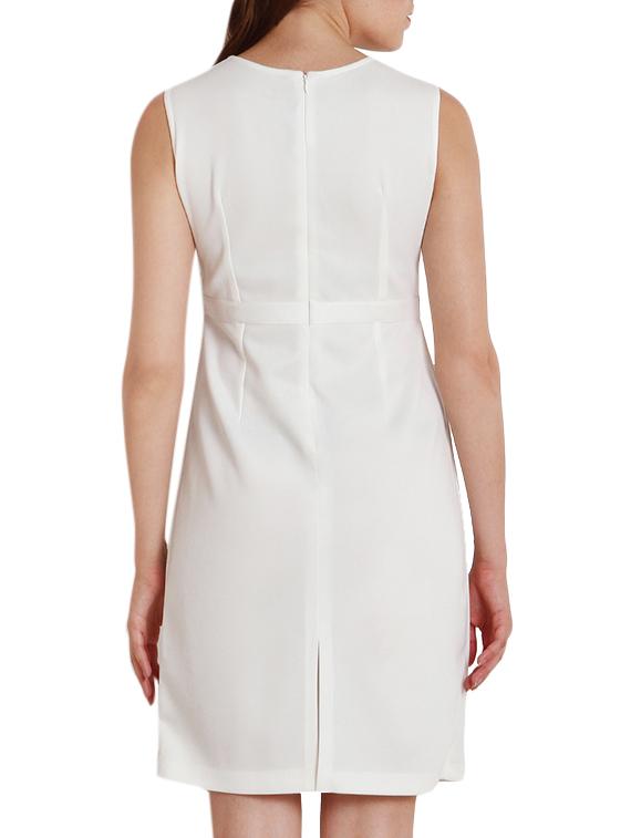 solid white casual dress - 9792128 - Zoom Image - 3