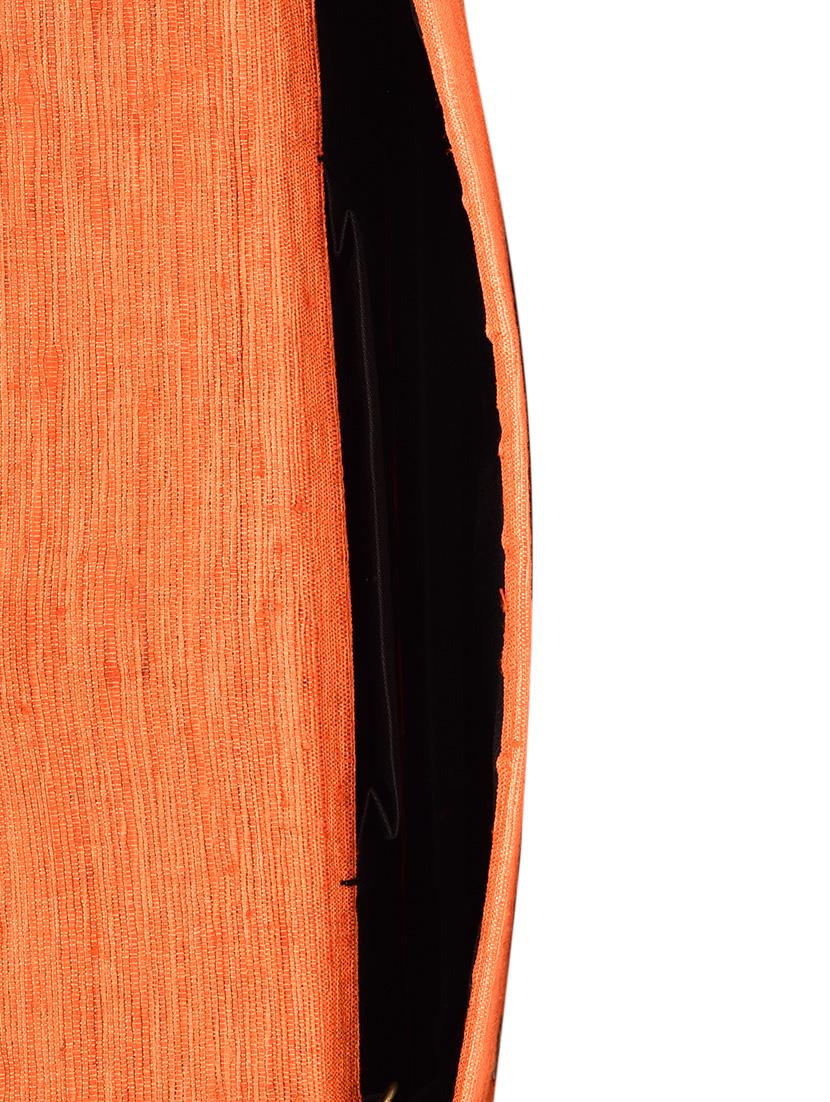 peach and gold silk sling bag - 9792229 - Zoom Image - 3