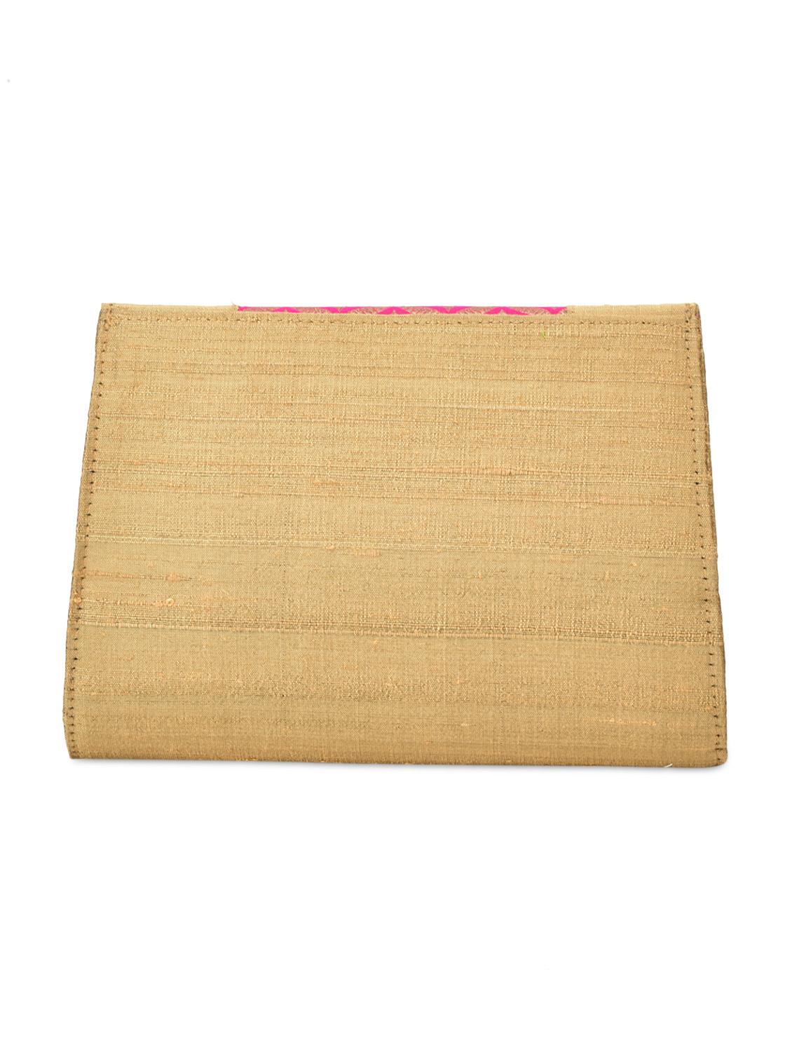 gold toned brocade silk sling bag - 9792254 - Zoom Image - 6