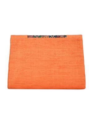 peach brocade silk clutch - 9792256 - Standard Image - 6