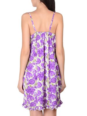 purple poly satin nightwear - 9813244 - Standard Image - 3