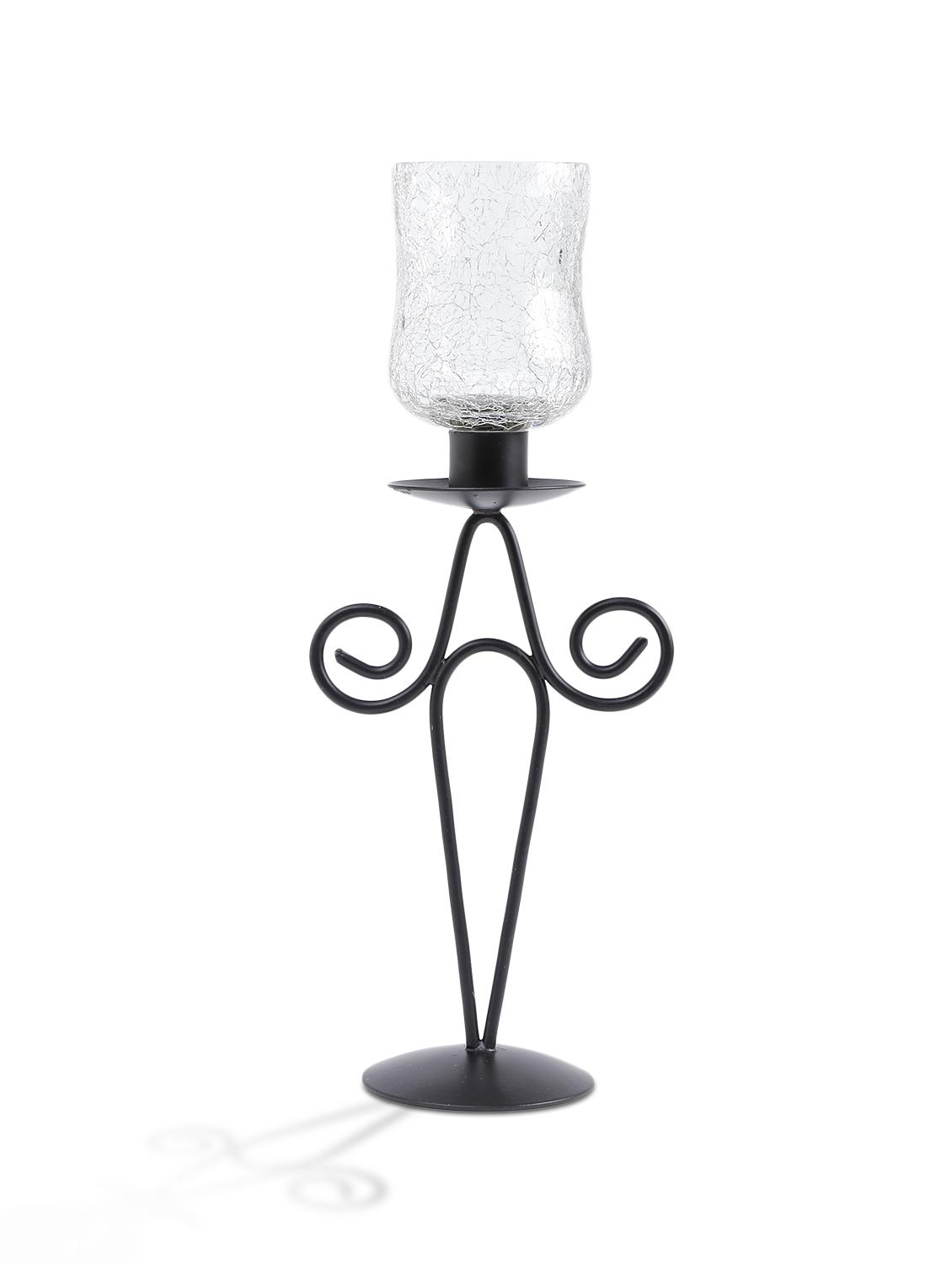 black- natural colored, votive made from wrought iron and glass - 9820145 - Zoom Image - 3