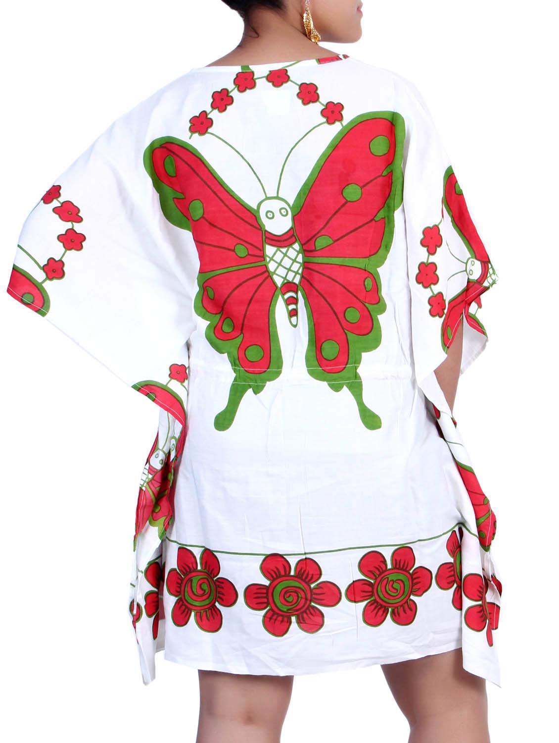 white RAYON kaftans - 9820661 - Zoom Image - 3