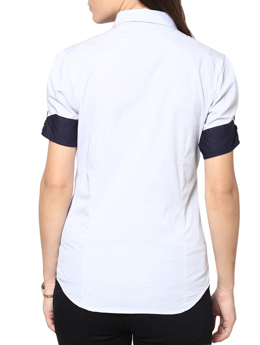 grey cotton shirt - 9821209 - Zoom Image - 3