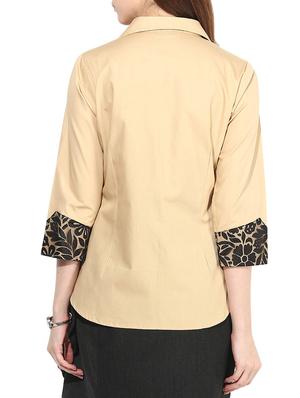 biege cotton shirt - 9821245 - Standard Image - 3