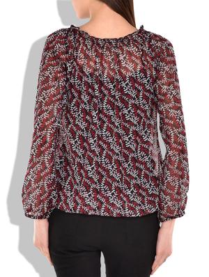 black,pink,magenta chiffon top - 9839069 - Standard Image - 3