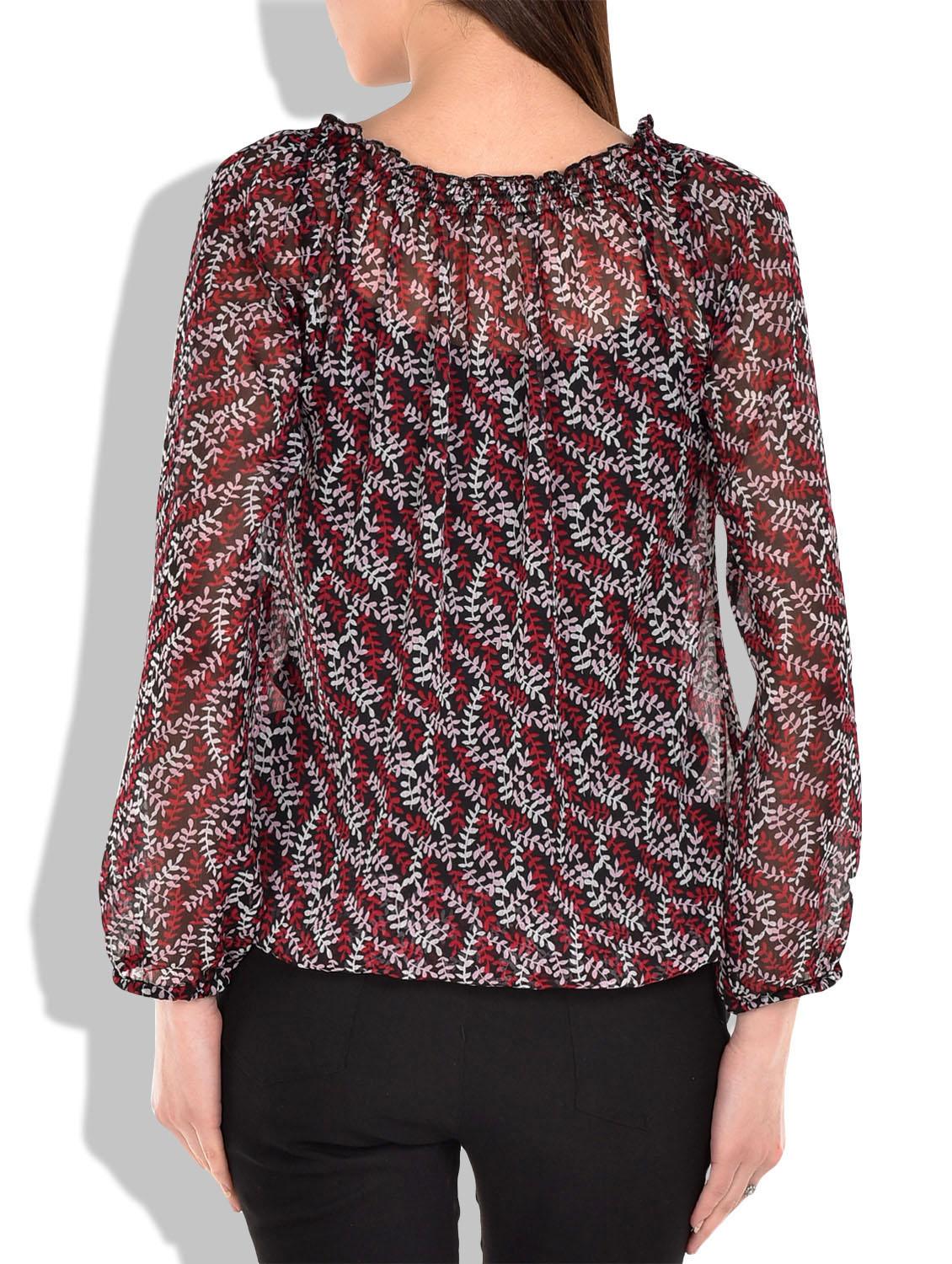black,pink,magenta chiffon top - 9839069 - Zoom Image - 3