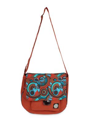 multi printed canvas sling bag - 9840795 - Standard Image - 6