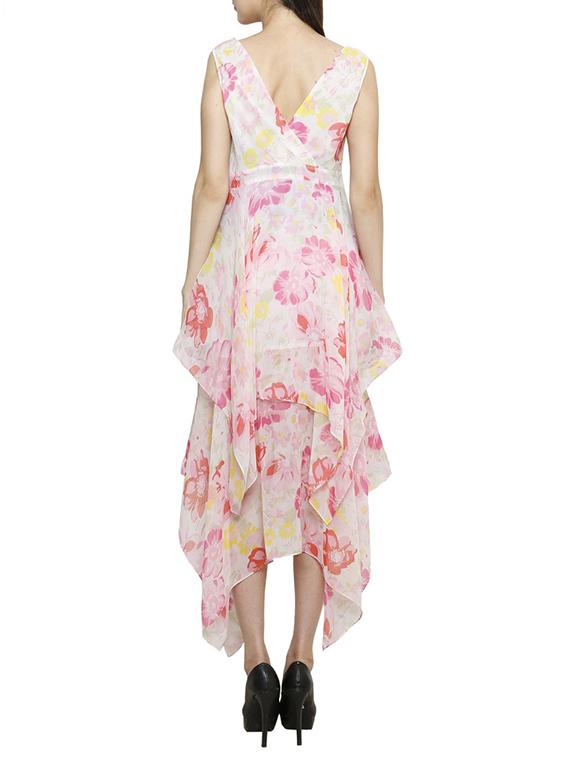 multicolour chiffon dress - 9840971 - Zoom Image - 3