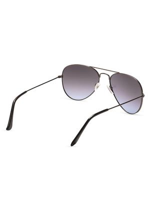 black metallic full rim sunglass - 988168 - Standard Image - 3