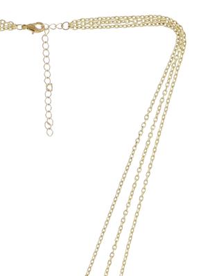 Triple Layered Stone Delicate Necklace - 9885179 - Standard Image - 3