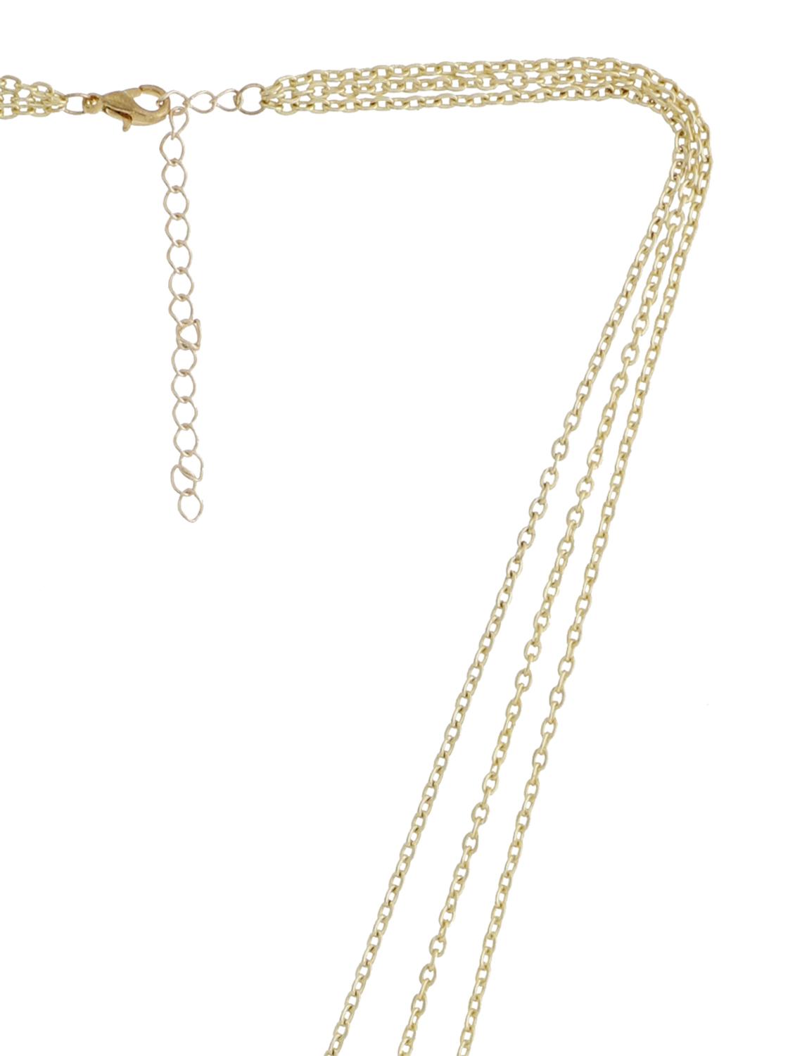 Triple Layered Stone Delicate Necklace - 9885179 - Zoom Image - 3