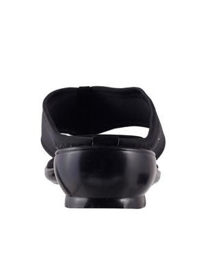 black leatherette sandal - 9900513 - Standard Image - 3