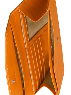 orange leather wallet - 9936798 - Standard Image - 3