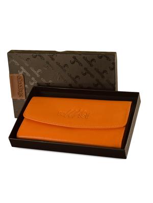 orange leather wallet - 9936798 - Standard Image - 6