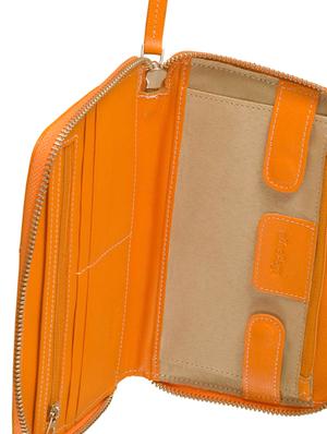 orange leather wallet - 9936822 - Standard Image - 3