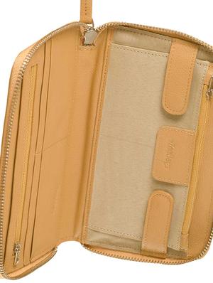 beige leather wallet - 9936826 - Standard Image - 3