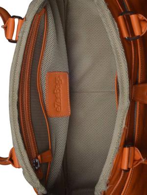 orange leather handbag - 9936918 - Standard Image - 3