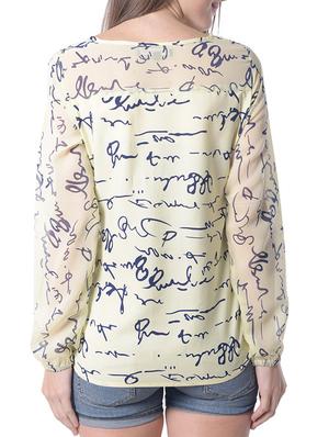 quirky print long sleeved top - 9950366 - Standard Image - 3