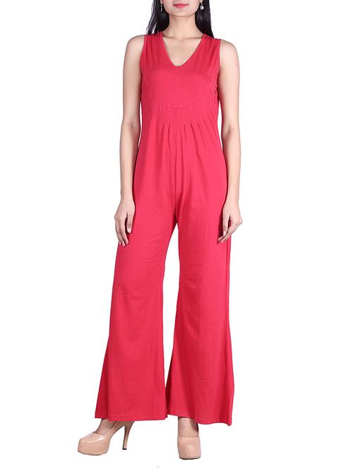 pink full leg jumpsuit - 9973670 - Standard Image - 1