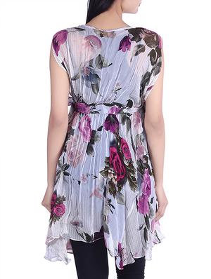 white chiffon dress - 9973757 - Standard Image - 3