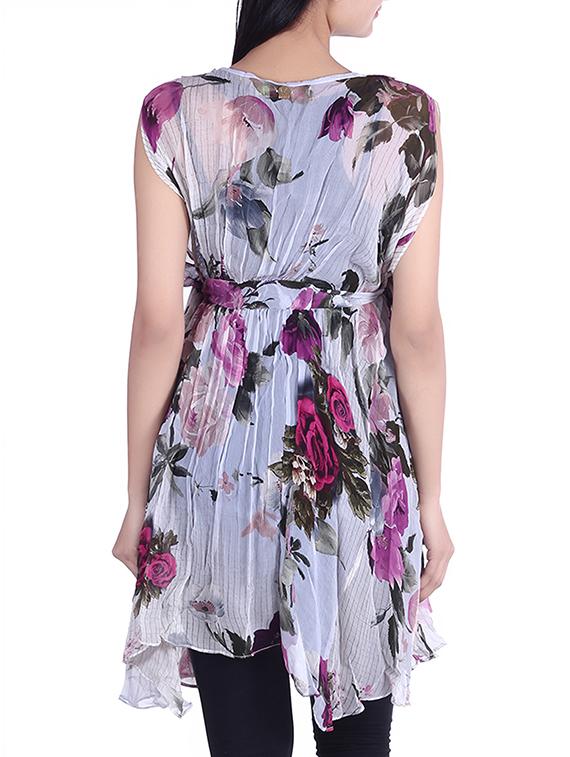white chiffon dress - 9973757 - Zoom Image - 3
