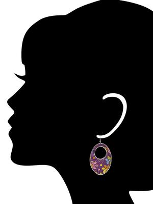 iron drop earring - 9995010 - Standard Image - 3