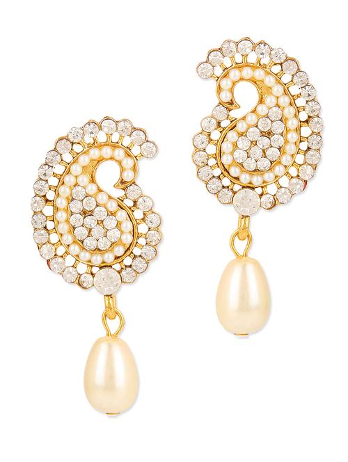 golden metal alloy earring - 9999932 - Standard Image - 1