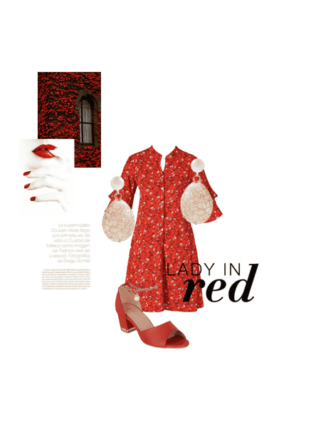 Lady in red