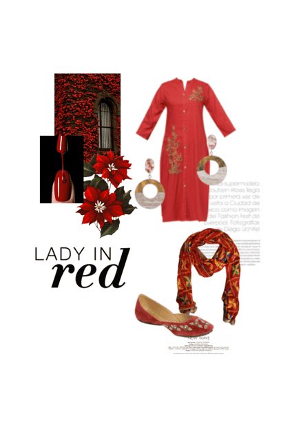 Lady in red