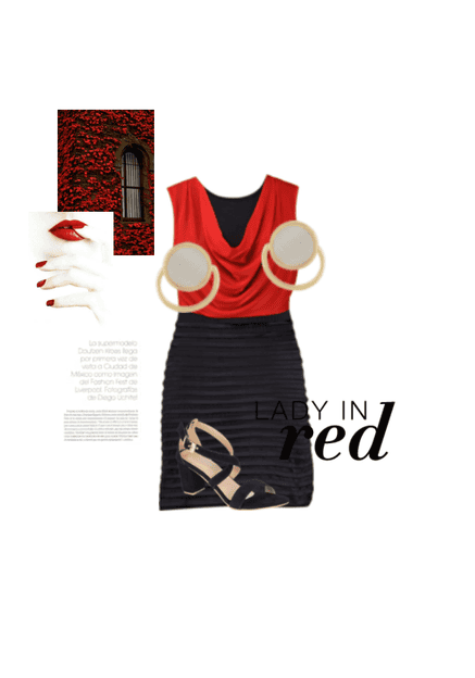 Lady in red