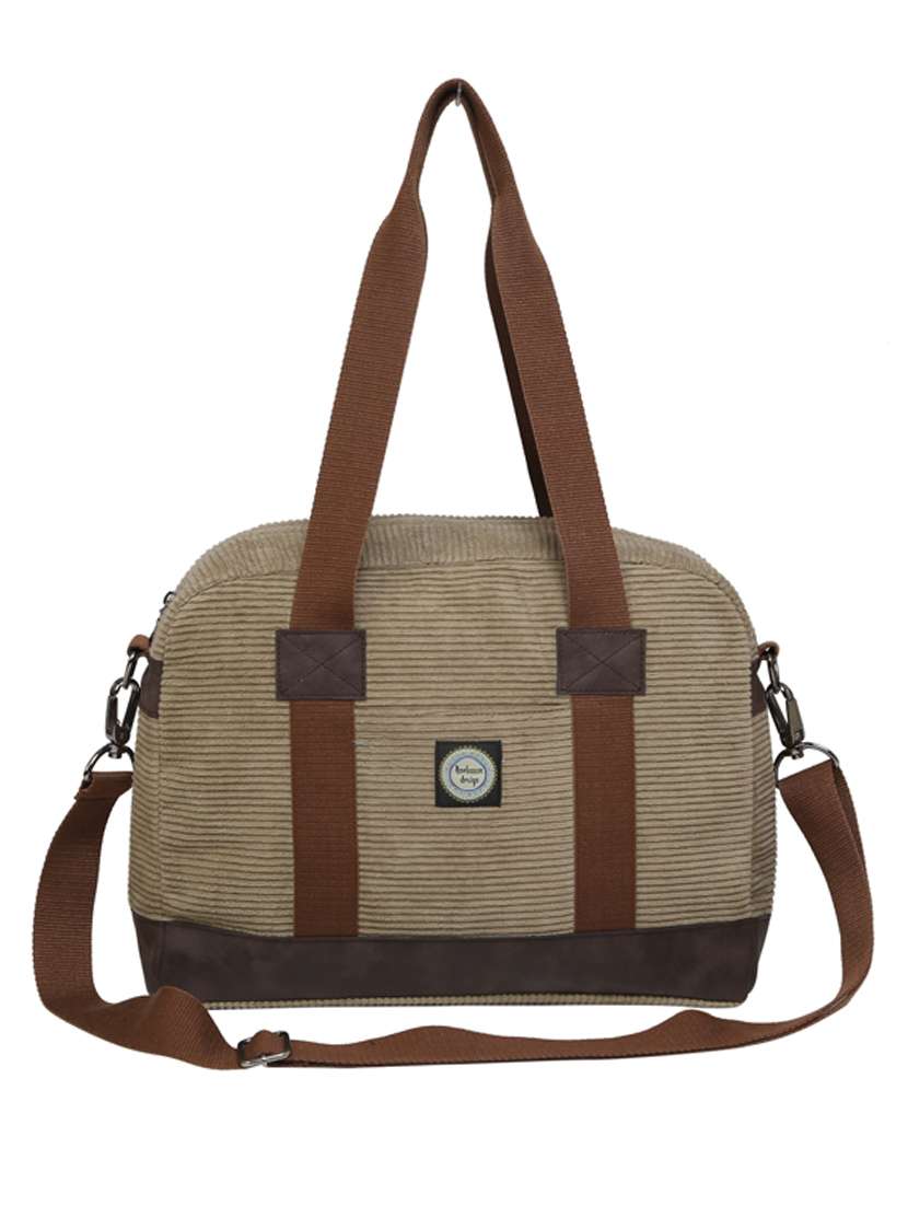 beige corduroy handbag with sling