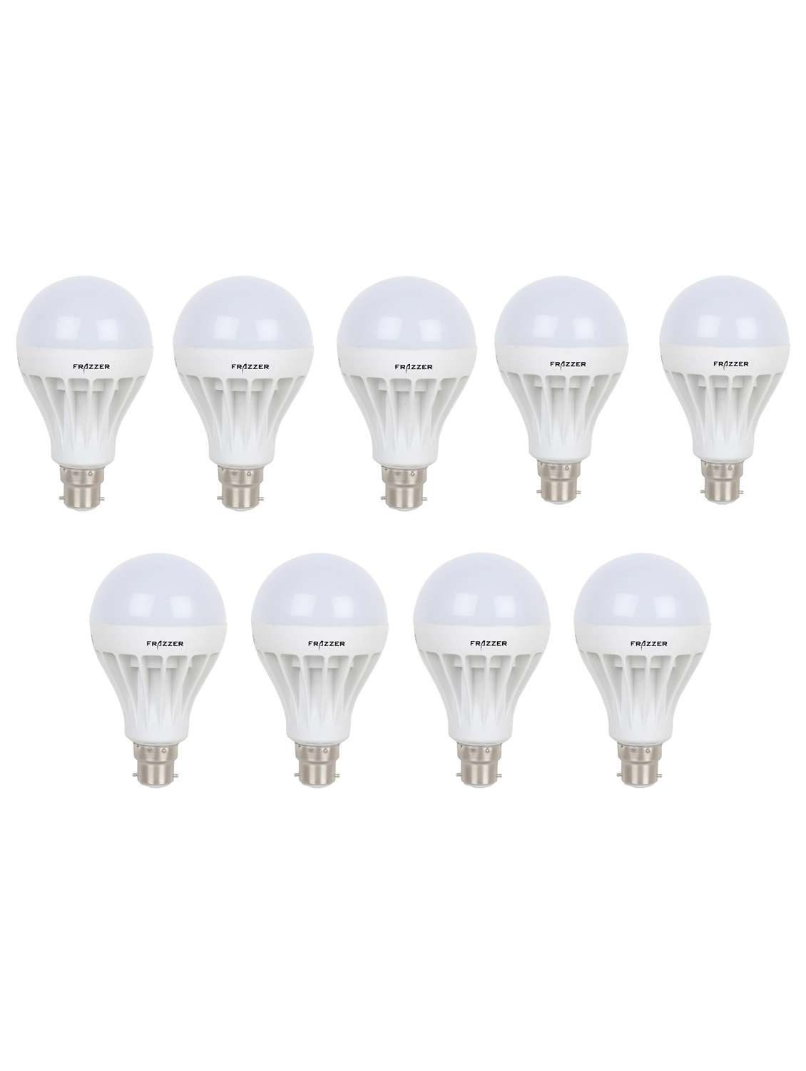 white pvc 5 w led bulb (set of 9 pcs)