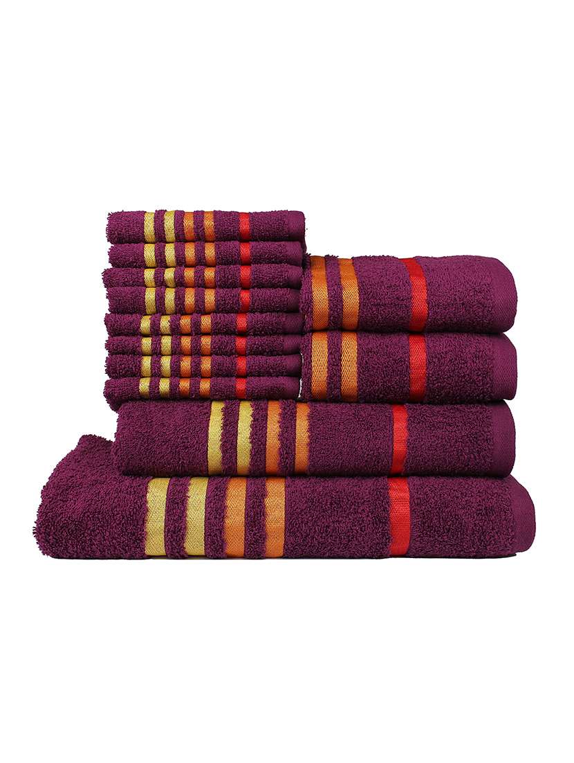 1 men bath towel::1 women bath towel::2 hand towel::8 face towel